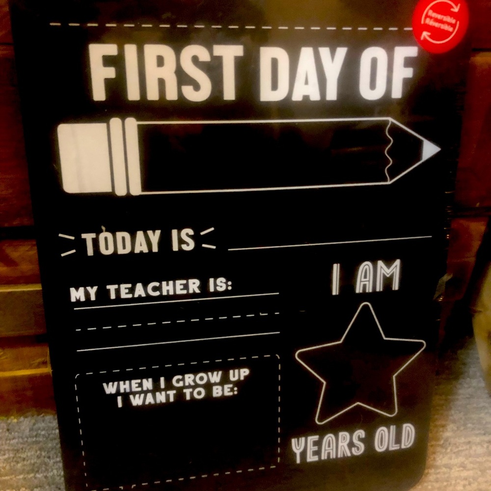 Reusable school year chalkboard